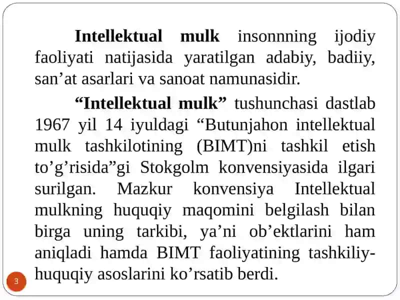 Intellektual mulk va uni himoyalash usullari 3