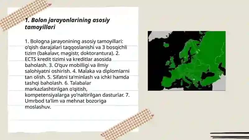 Bolon jarayonlar va ECTS kredit tizimi 3