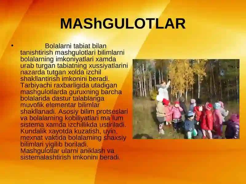 Bolalarni tabiat bilan tanishtirish 3
