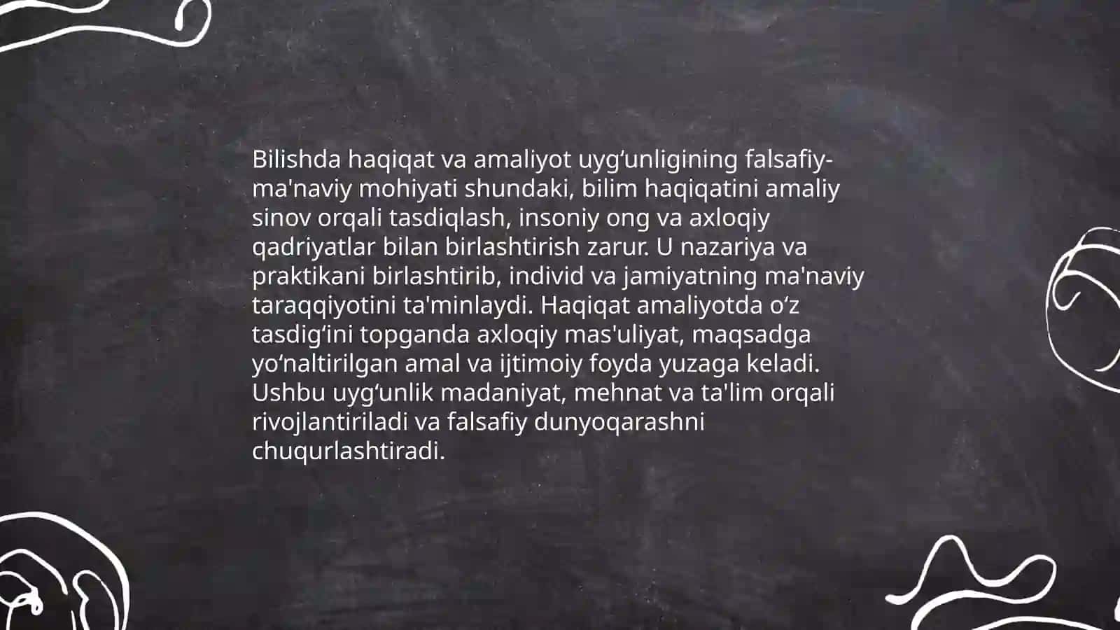 Bilishda haqiqat va amaliyot uyg‘unligi 3
