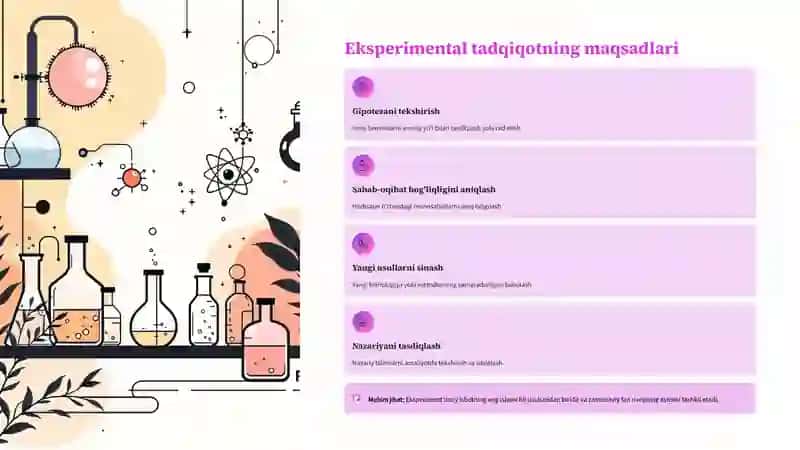 Eksperimental tadqiqotlar 3