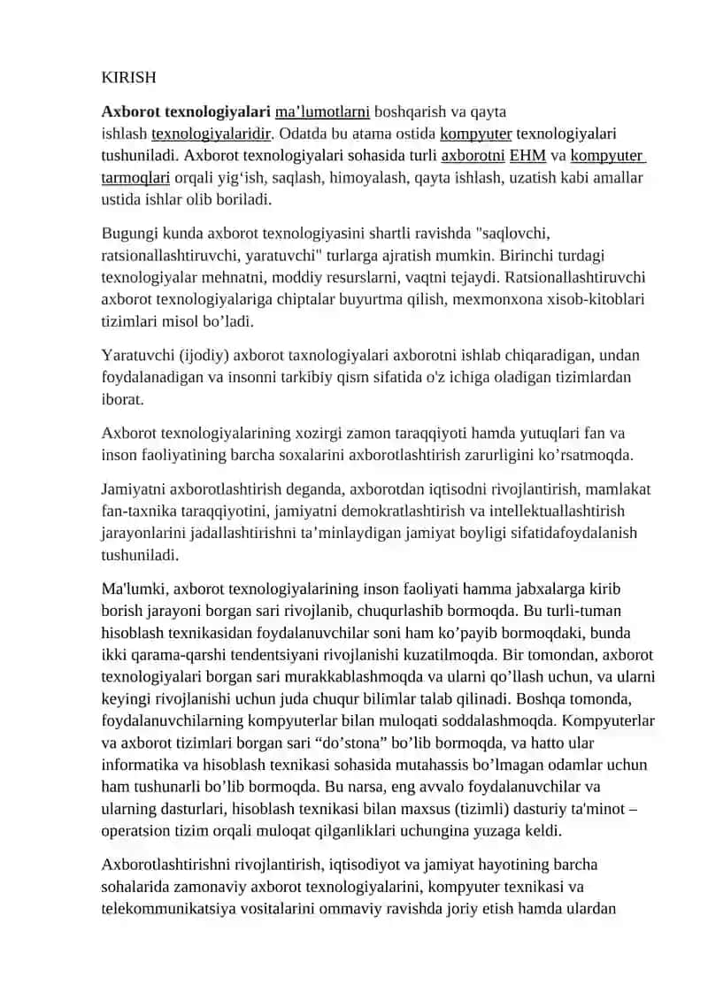 KADRLAR BO`LIMINI AVTOMATLASHTIRILGAN ISH O`RNI YARATISH 3
