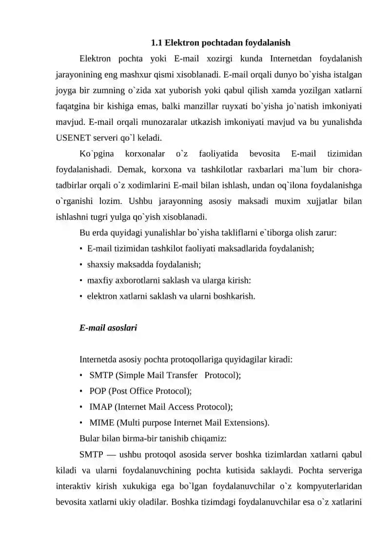 Shaxsiy elektron pochta ochish va undan foydalanish 3
