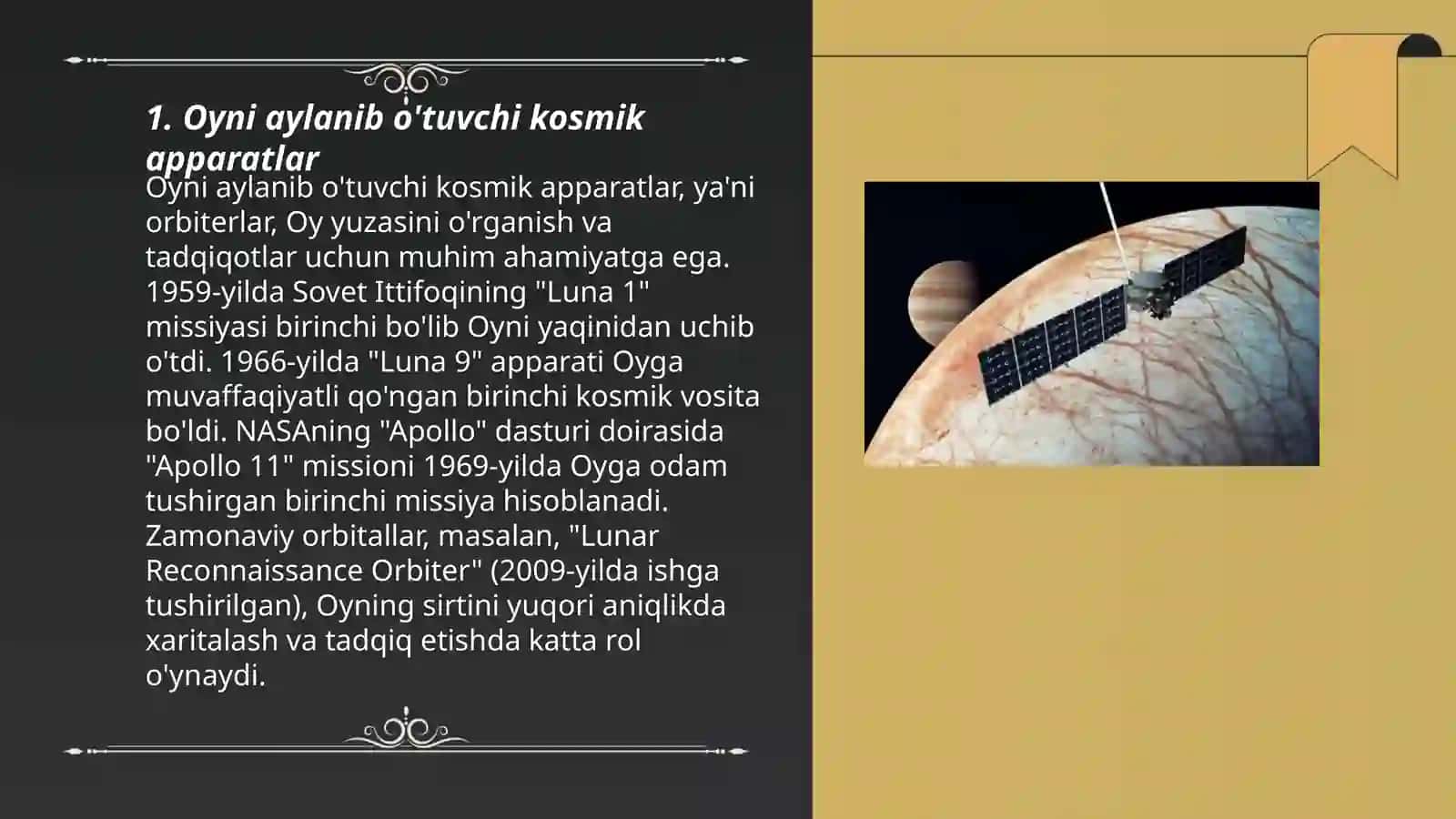 Oyni aylanib o'tuvchi kosmik apparatlarning yerga qaytishi 3