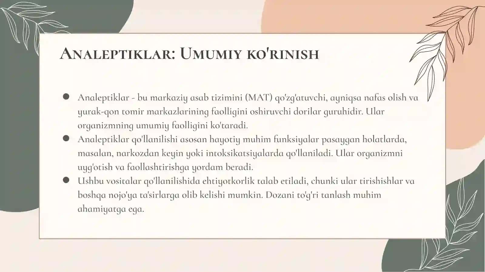 Nootrop vositalar: Ta'rifi va klassifikatsiyasi 3