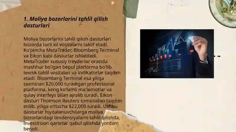 Moliyaviy amaliyotda qo’llaniladigan asosiy dasturiy platformalar va ularning raqamlashtirish transformatsiyasi 3