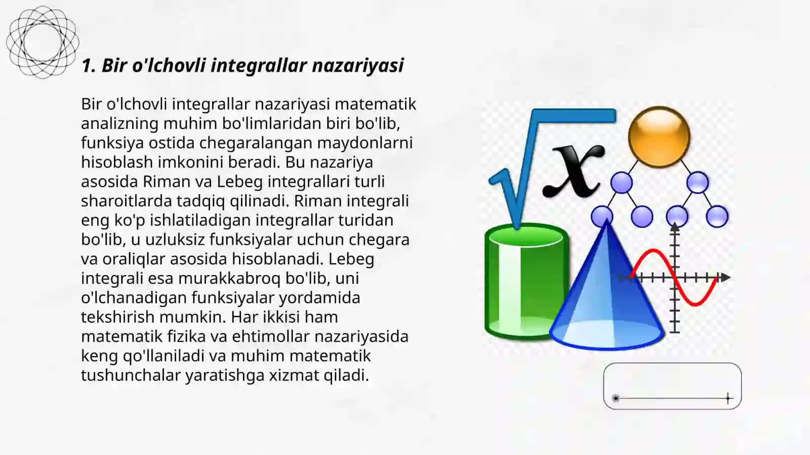 Ikki o'lchovli integrallar matematika fanidan 3