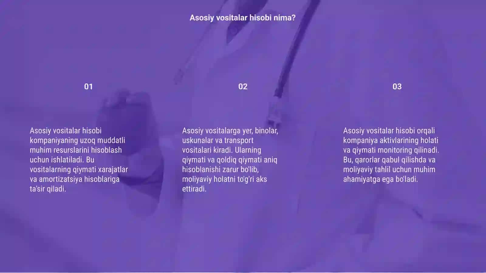 Asosiy vositalar hisobi 3