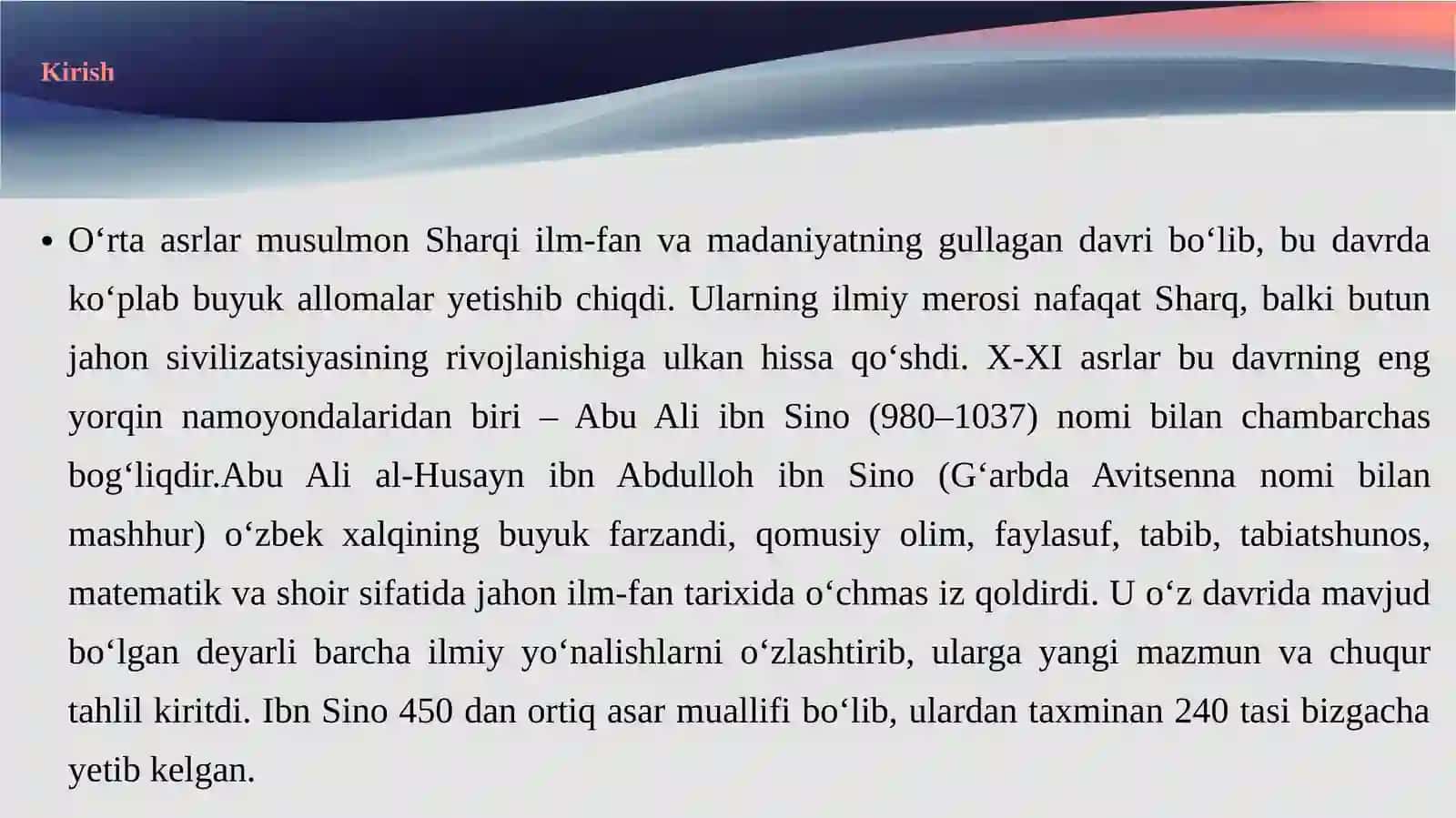 Abu Ali ibn Sino (980–1037) 3