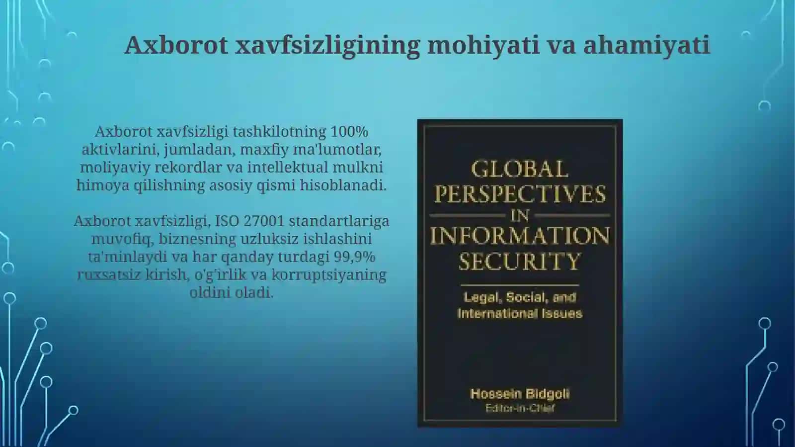 Axborot xavfsizligining mohiyati va ahamiyati 3