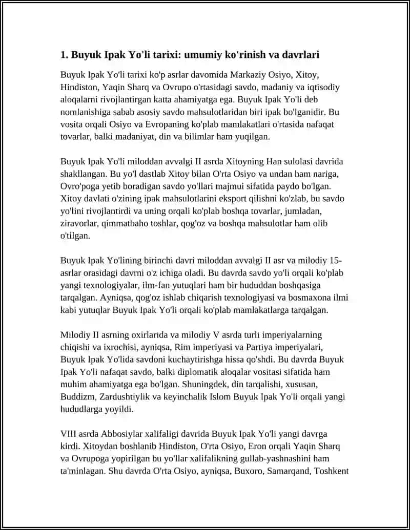 Buyuk Ipak Yoli Tarixi 3