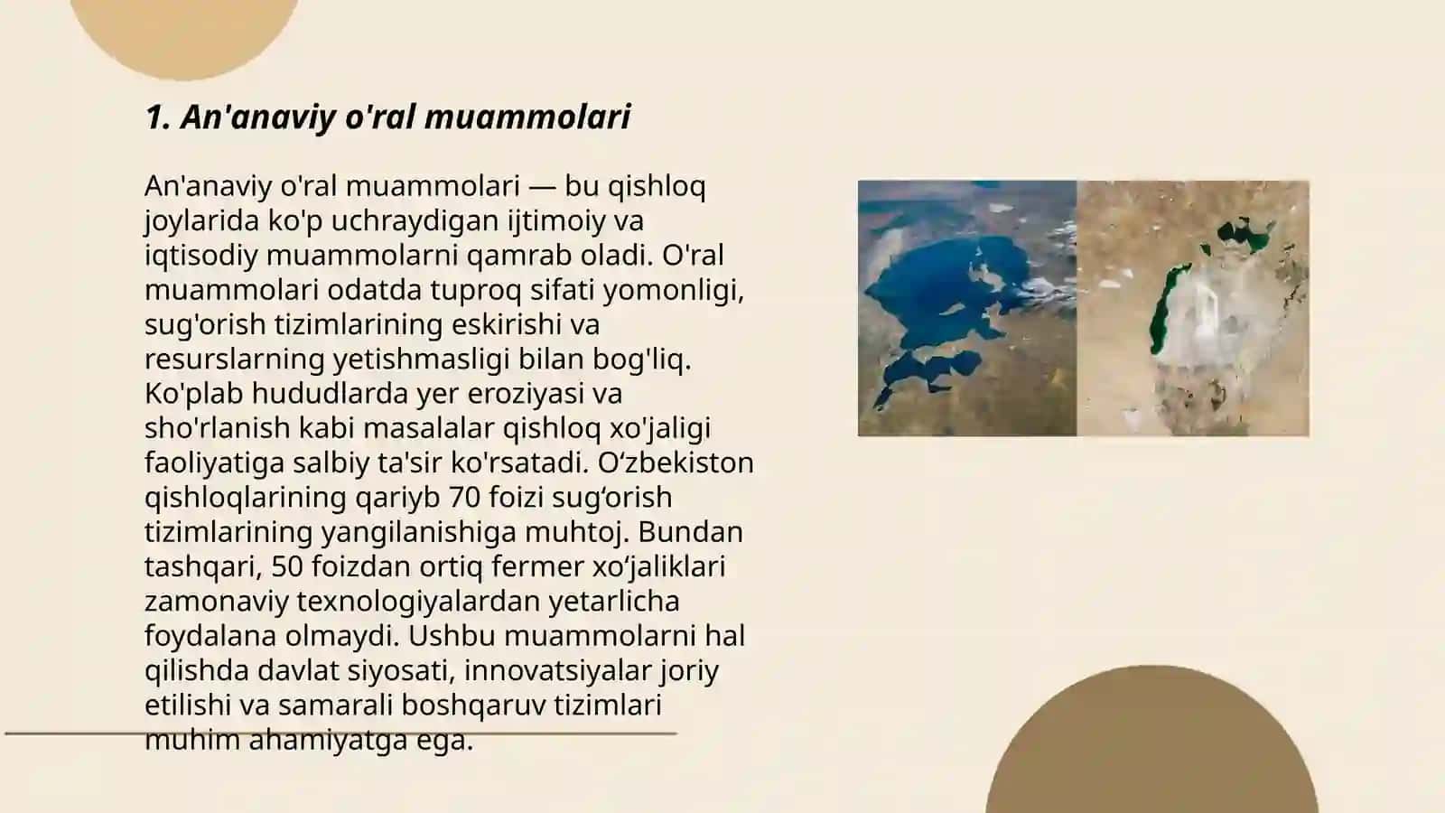 Orol muammolari 3