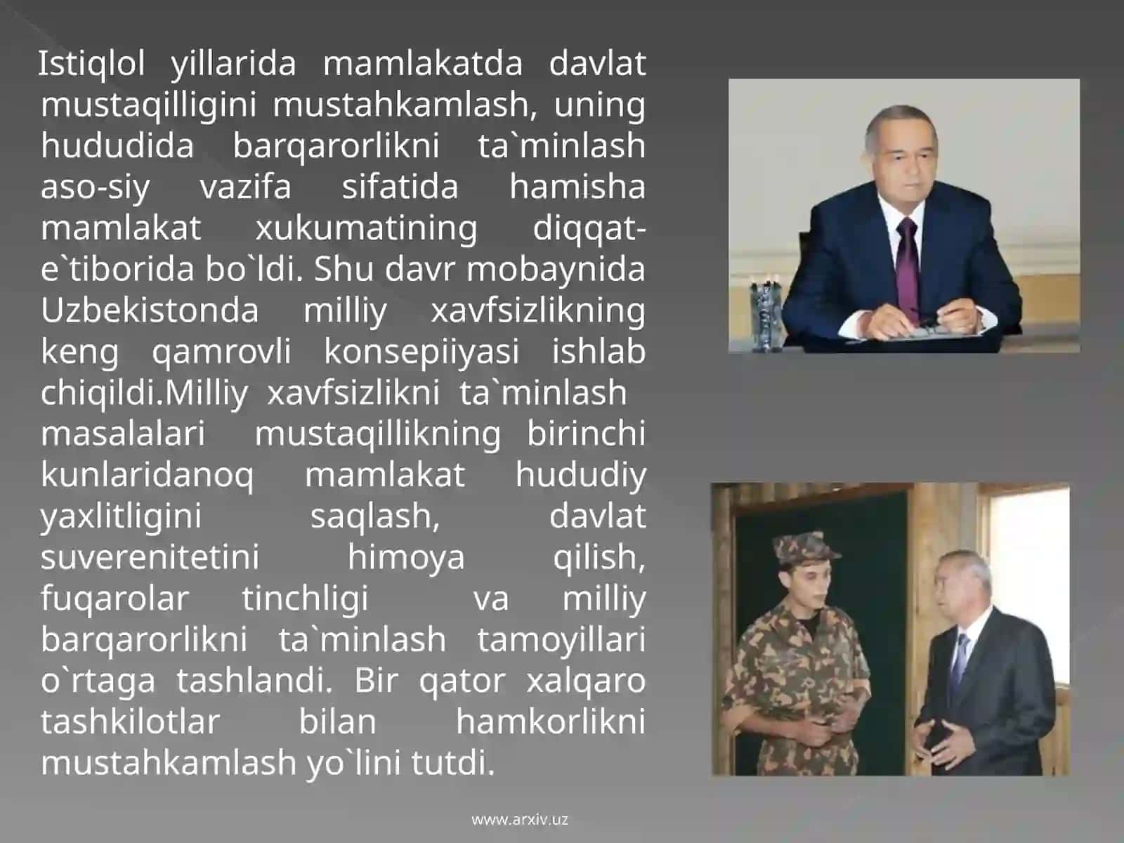O`zbekiston Qurolli kuchlari – xavfsizlikning tayanchi 3
