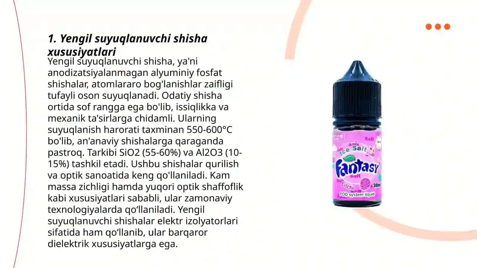 Yengil suyuqlanuvchi shisha olish 3