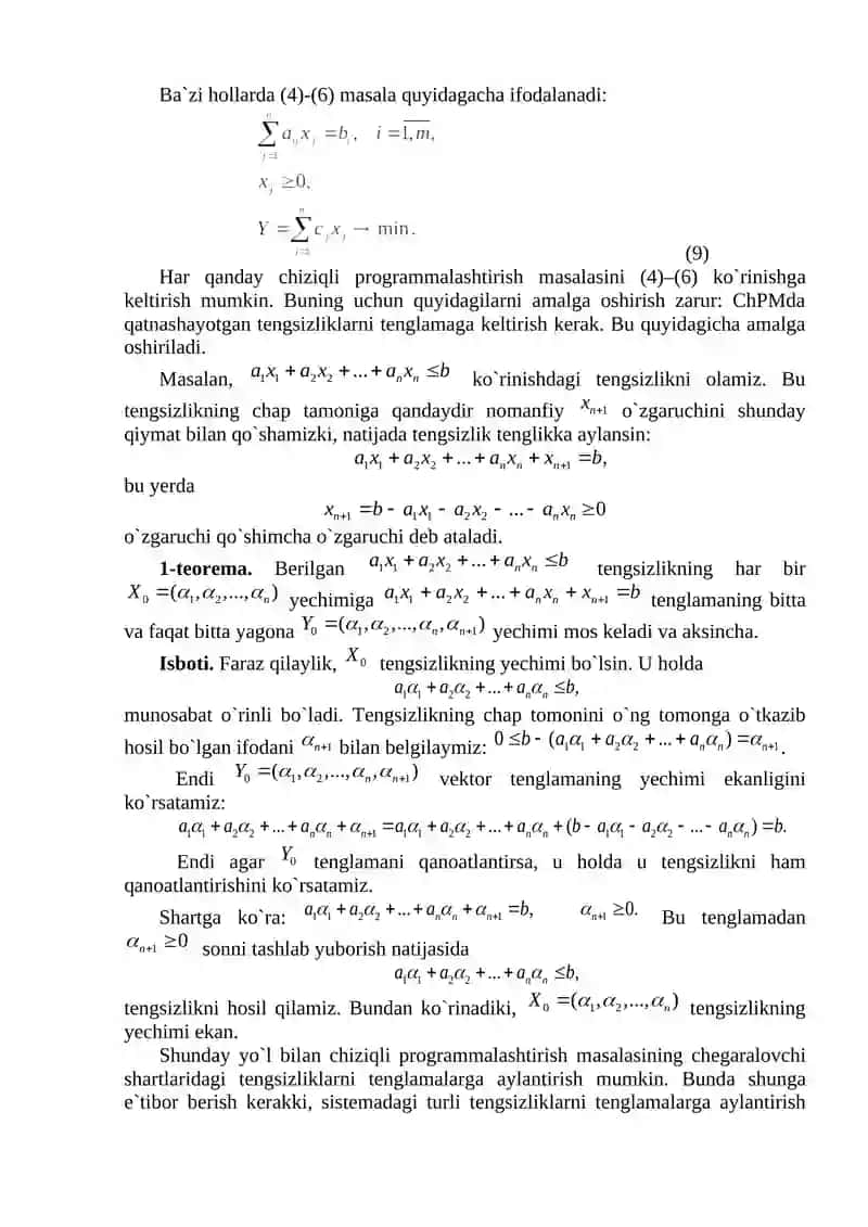 Chiziqli programmalashtirish 3