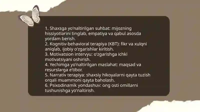 Shaxsga yoʻnaltirilgan maslahat 3