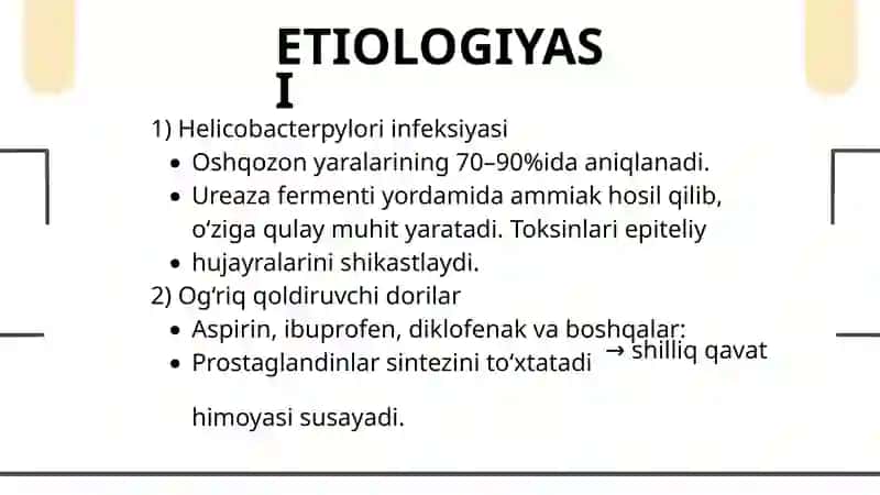 Oshqozon Yarasi Kasalligi Etiopatogenezi 3