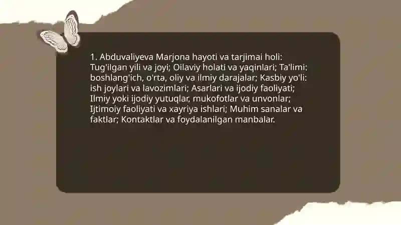 Abduvaliyeva Marjona hayoti va tarjimai holi 3