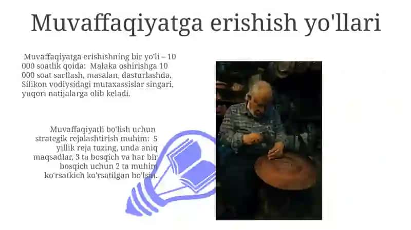 Hunarni Egallash Yo'llari 3