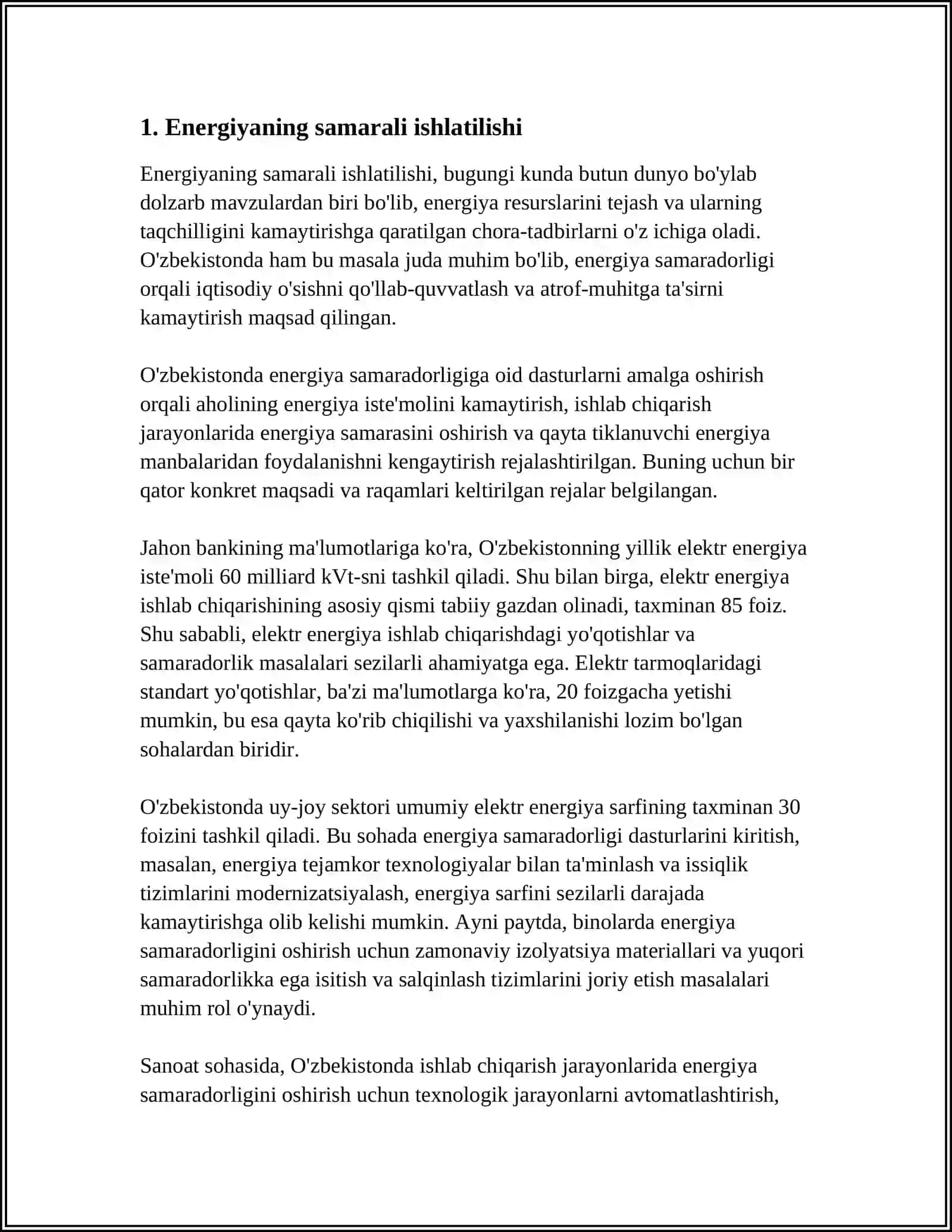 TEJAMKORLIK FAROVONLIK GAROVI 3