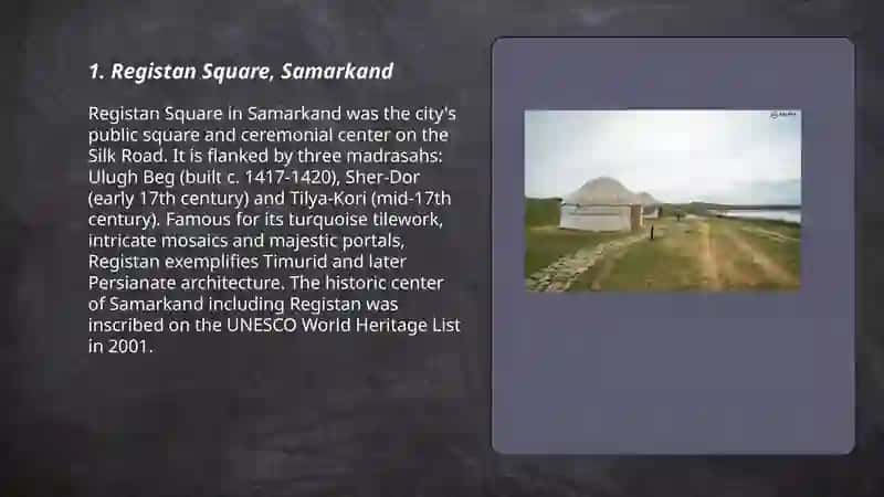 The sight seeing of Uzbekistan 3