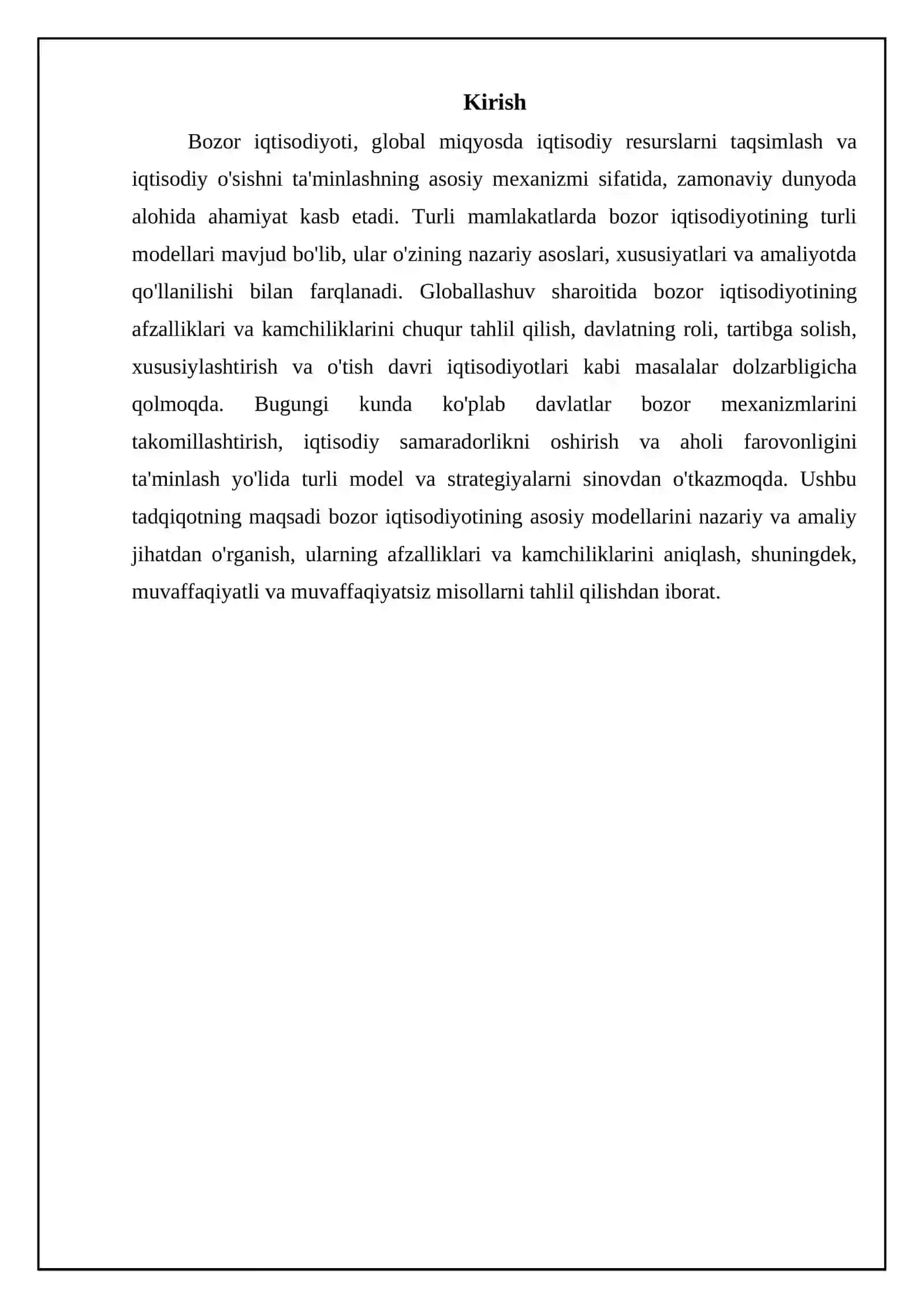 Bozor iqtisodiyoti modellari 3