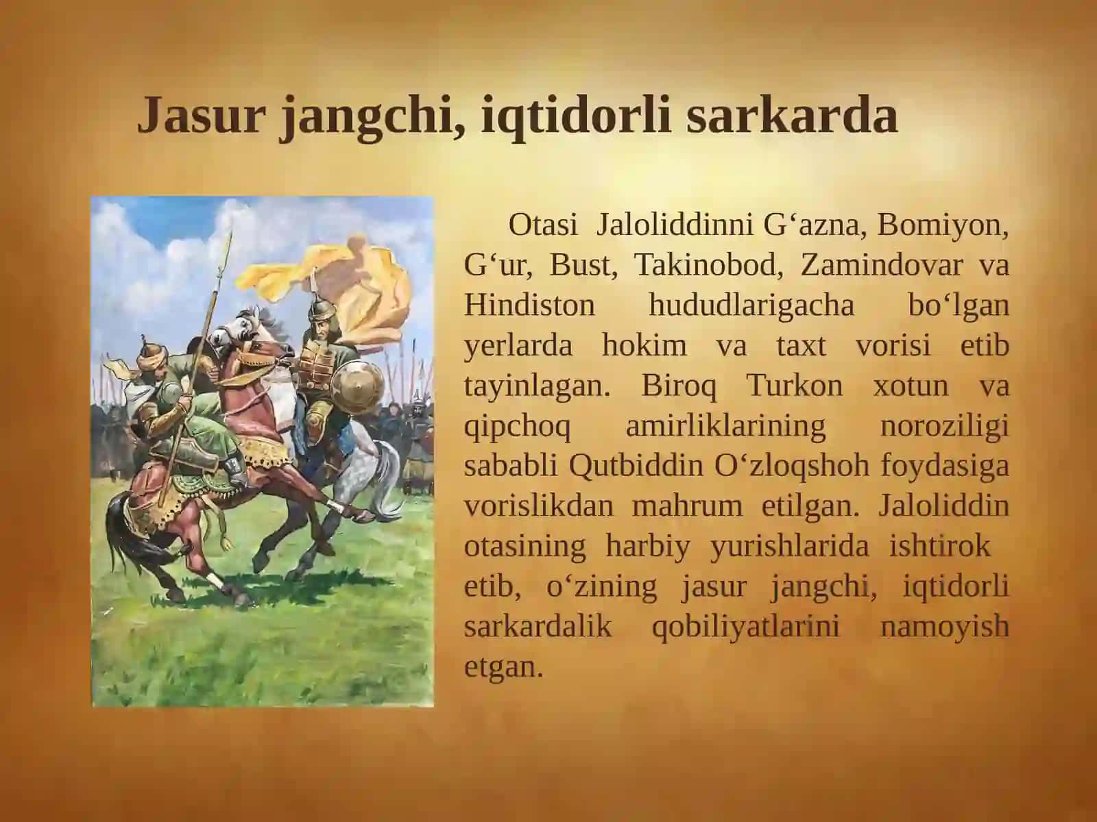 Jaloliddin Manguberdi – Vatan Himoyachisi va Jasur Sarkarda 3