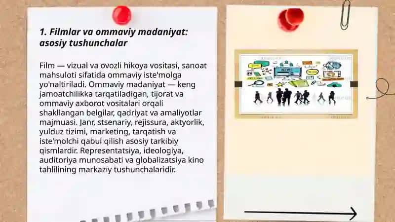 Filmlar va ommaviy madaniyat: asosiy tushunchalar 3