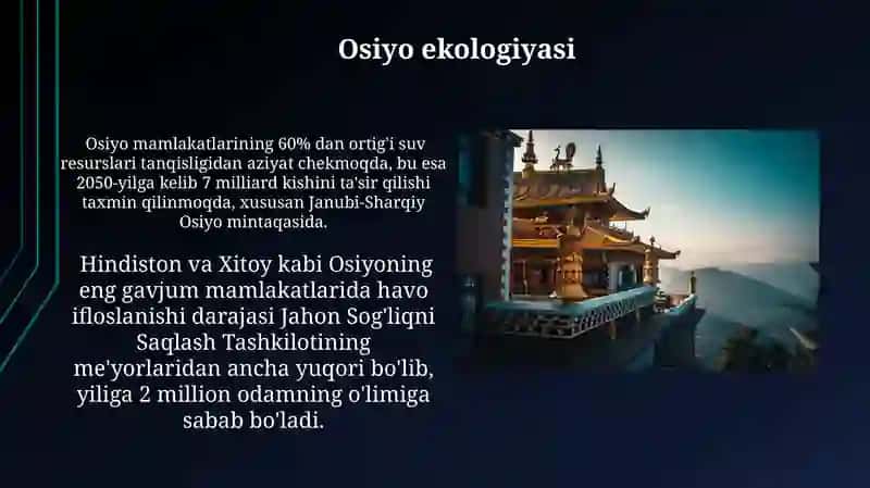 Osiyo ekologiyasi 3