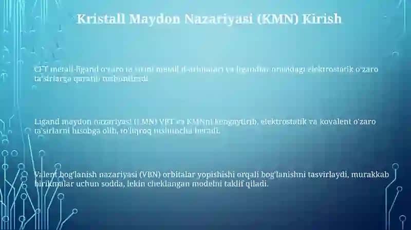 Ligand Maydon Nazariyasi (LMN) 3