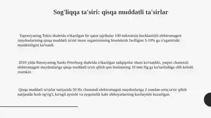 Elektromagnit maydonning organizmga ta’siri 3