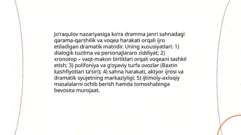 Dramma janri asarini oʻqib oʻrganish 3