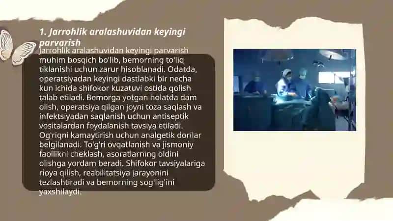 Jarrohlik aralashuvidan keyingi parvarish 3