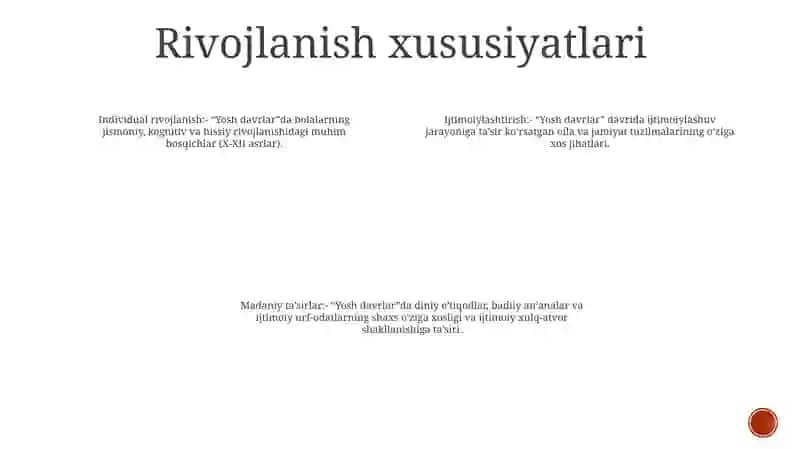 Yosh Davrlarida Shaxs Ijtimoiylashuvining OʻZiga Xosligi 3