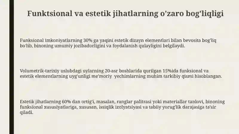 Turar joy binolarini hajmiy-tarixiy yechimlarini tahlil qilish 3