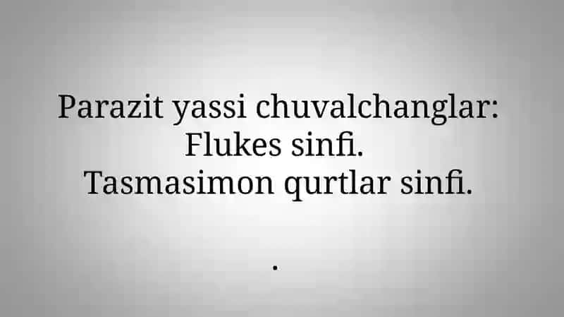 Qurtlar parazitlardir 3