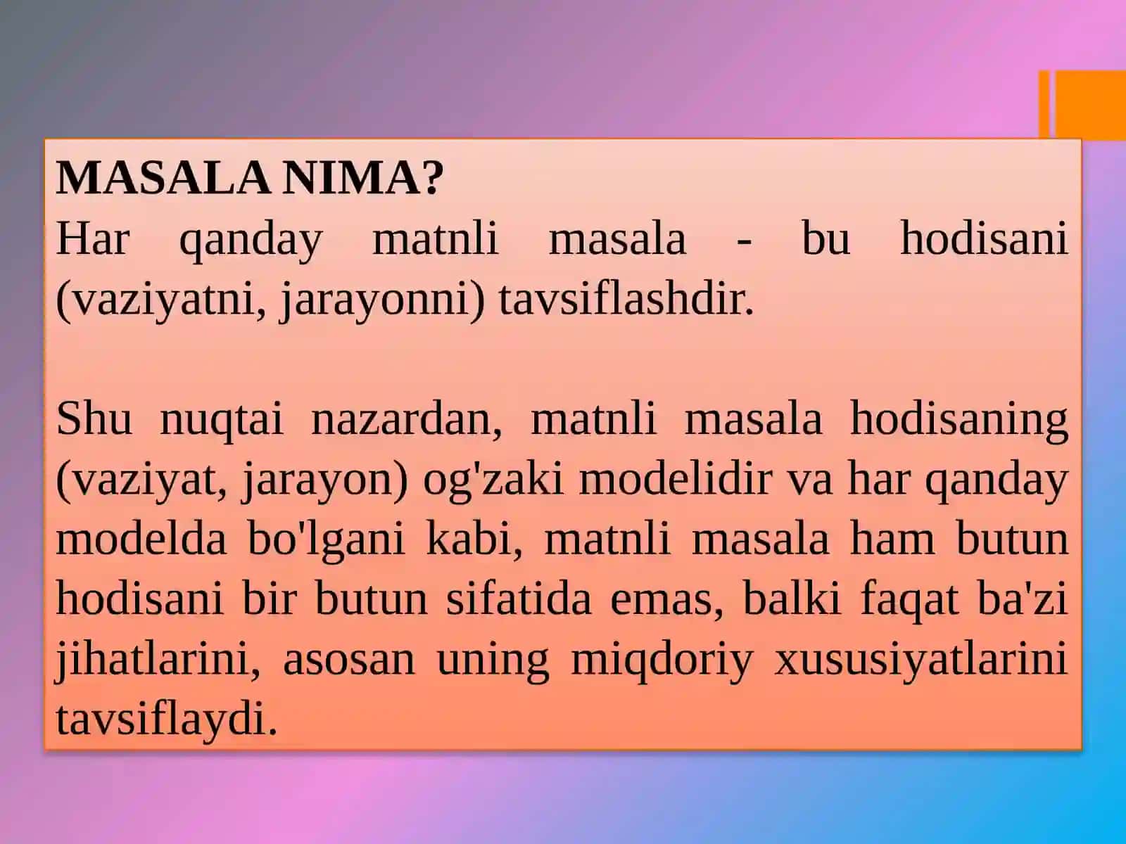 BOSHLANG’ICH MATEMATIKA KURSINAZARIYSI 3