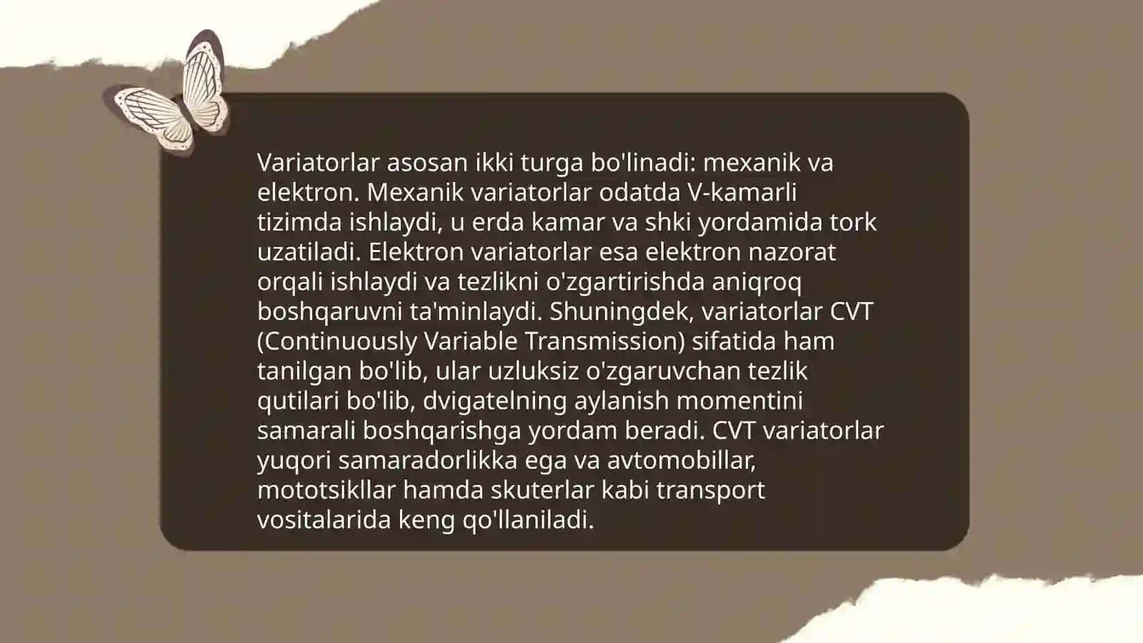 Variatorlar 3