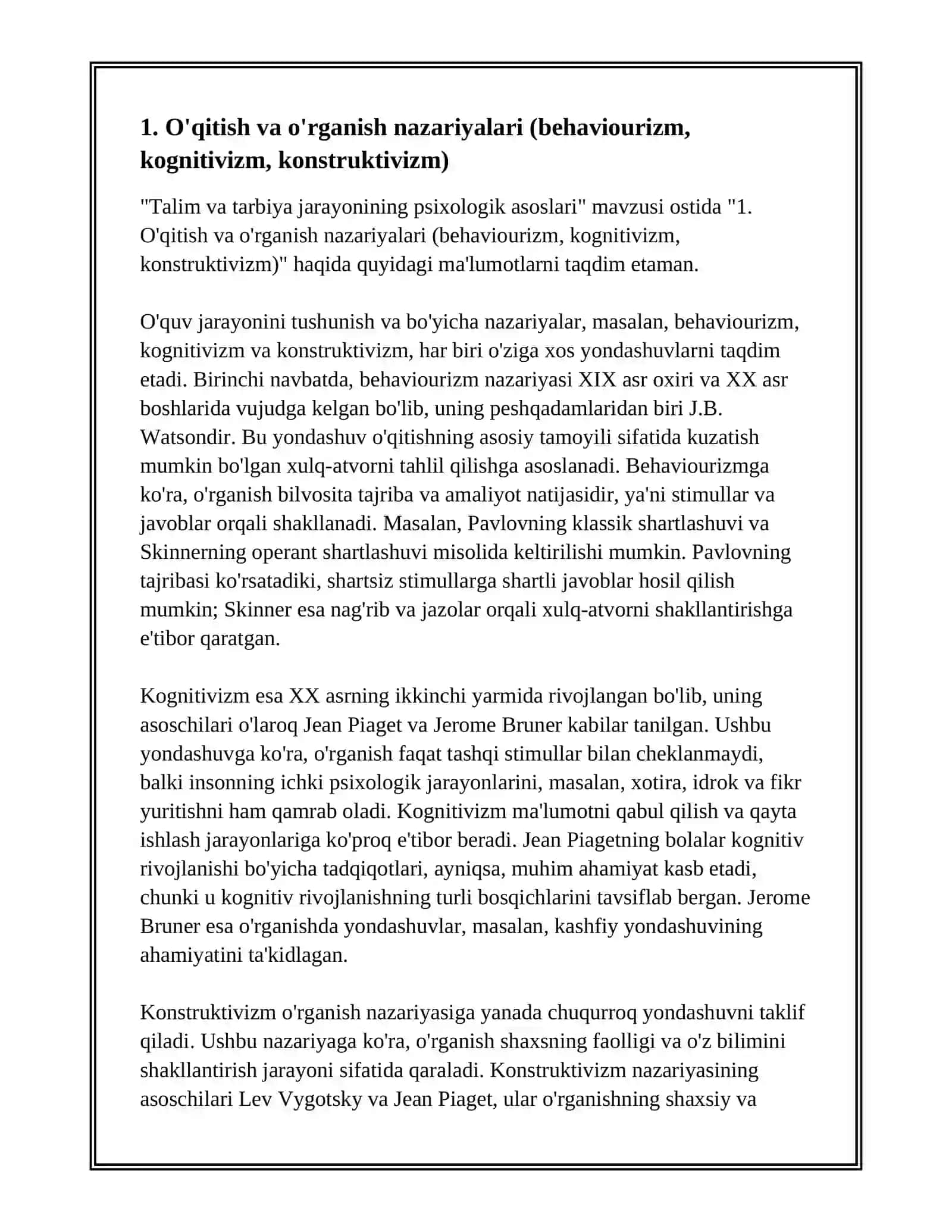 Talim va tarbiya jarayonining psixologik asoslari 3