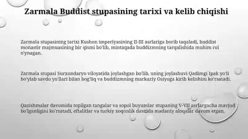 Zarmala buddaviylik stupasi 3