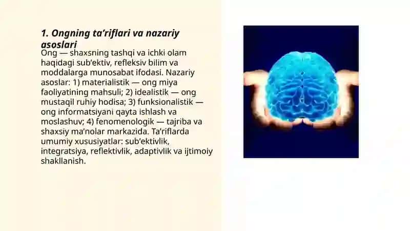 Ong haqida tushuncha va uning xossalari 3