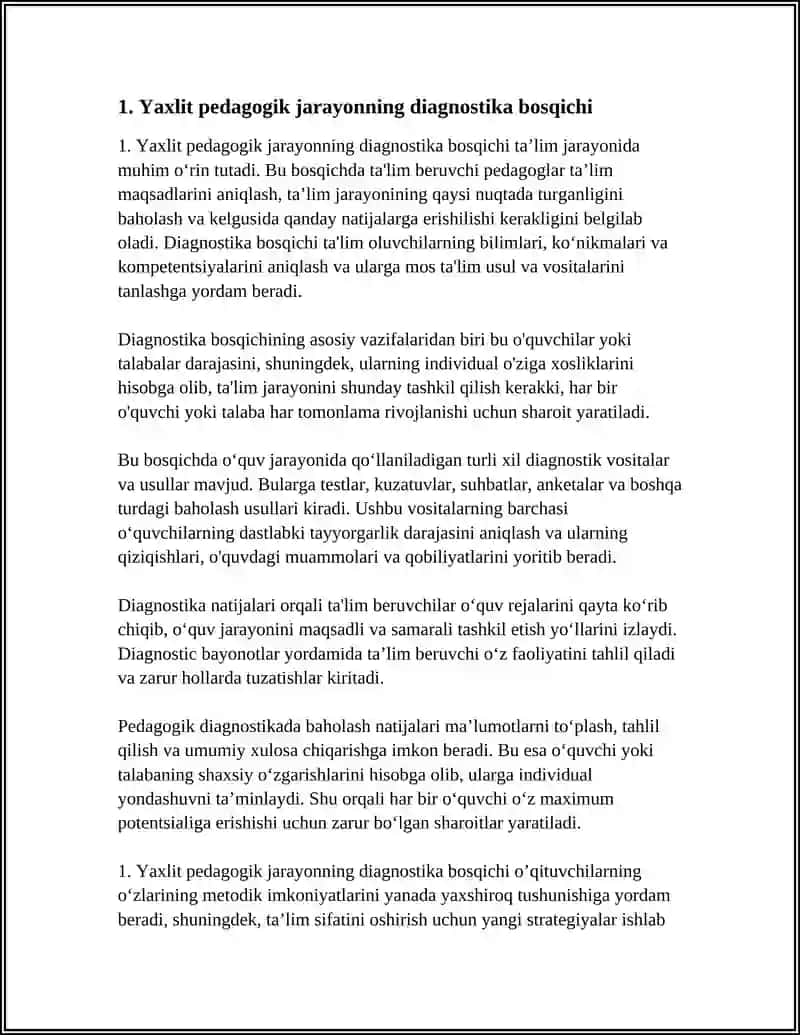 YAXLIT PEDAGOGIK JARAYON BOSQICHLARI 3