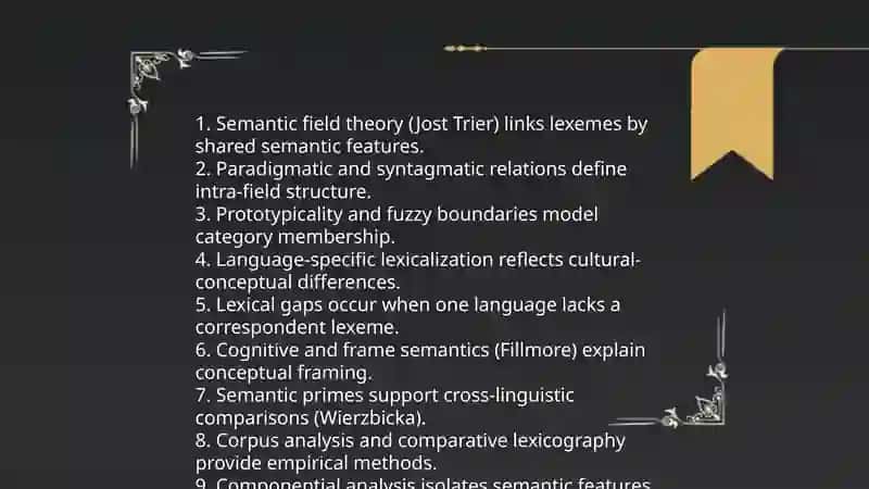 Semantic Fields and Lexical Gaps in English and Native Language 3