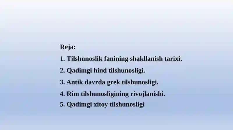 TILSHUNOSLIK FANI TARIXI 3