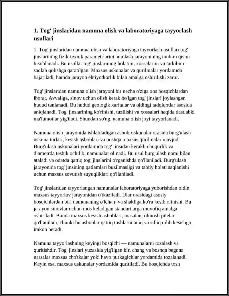 TOG' JINSLARINING FIZIKA TEXNIK PARAMETRLARINI TAJRIBADA ANIQLASH USLUBI 3