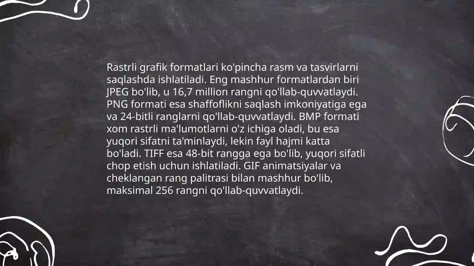 Rastr tasvirlar bilan ishlash 3