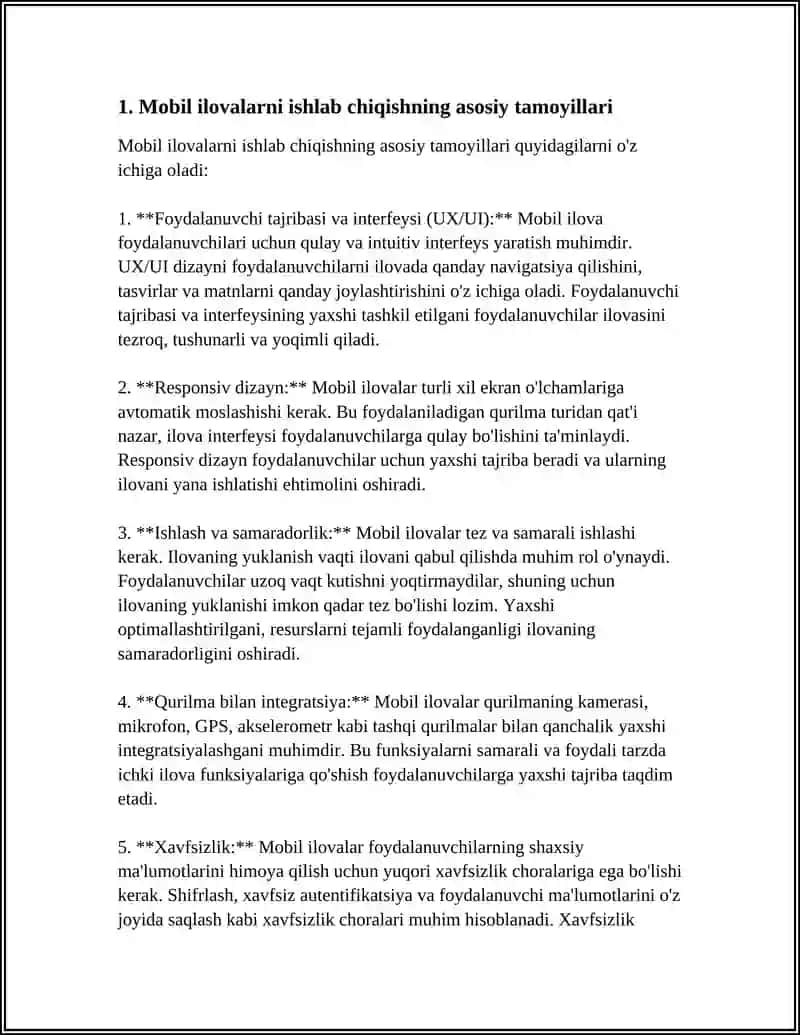 MOBIL QURILMALARNING DASTURIY TA'MINOTI 3