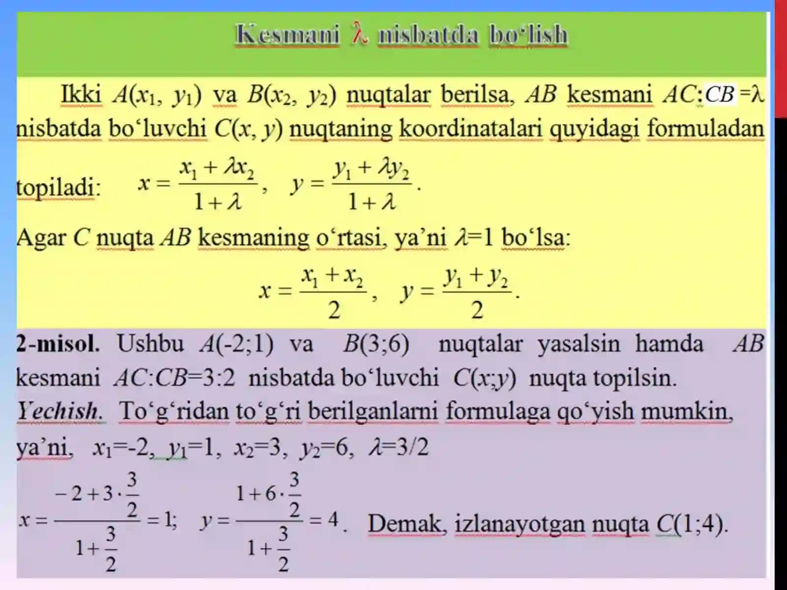 Tekislikda analitik geometriya. To‘g‘ri chiziq va uning tenglamalari 3