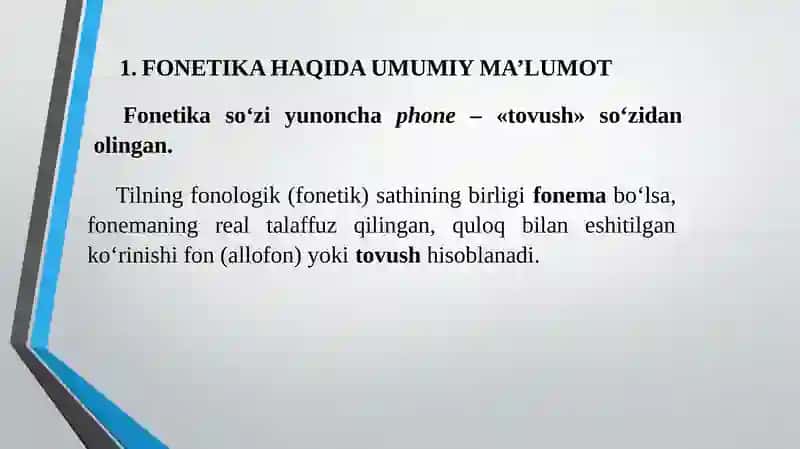 Fonetika haqida umumiy ma'lumot 3