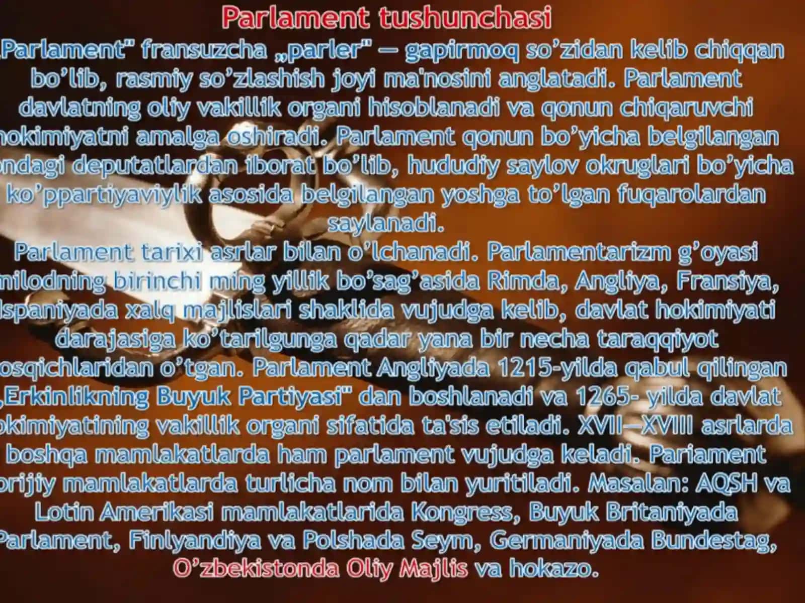 Oliy majlis Qonunchilik Palatasi 3